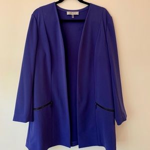 Kasper Plus Size Open-Front Topper Jacket